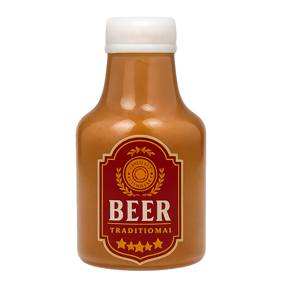 Peper- en zoutstel in de vorm van een bierglas en wijnglas